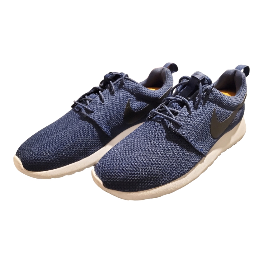 Nike Roche One Men's Flyknit Running Shoes Sz 10 Navy/Black/White